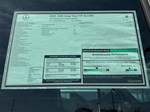 New 2025 Mercedes-Benz Sprinter 2500 image 16