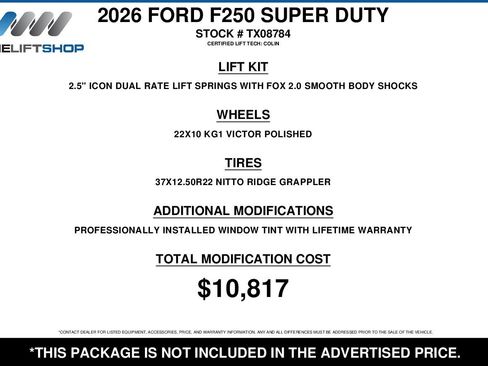 Used 2026 Ford F250 King Ranch w/ Chrome Package image 2