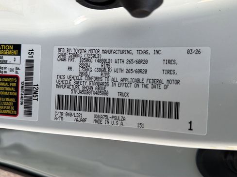 New 2026 Toyota Tundra Limited AWD/4WD image 35