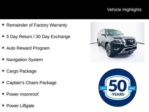 Used 2024 Nissan Armada Platinum w/ Captain's Chairs Package AWD/4WD image 8