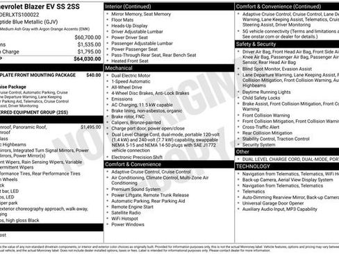 Used 2026 Chevrolet Blazer EV SS AWD/4WD image 44