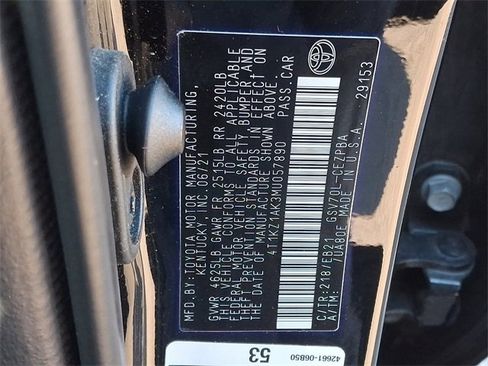 Used 2021 Toyota Camry TRD w/ TRD Package w/JBL Audio image 26