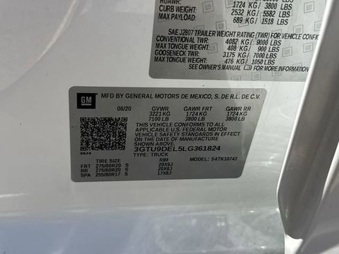 Used 2020 GMC Sierra 1500 SLT w/ SLT Premium Plus Package AWD/4WD image 34