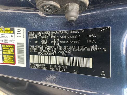 Used 2020 Toyota Sienna LE FWD image 33