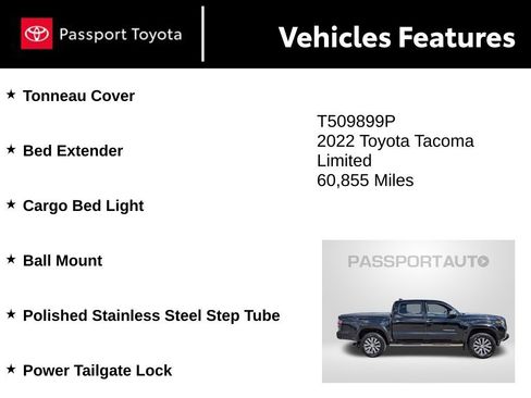 Used 2022 Toyota Tacoma Limited image 10