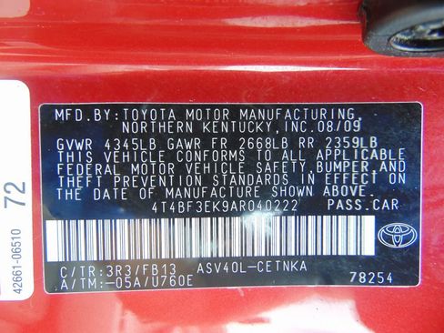 Used 2010 Toyota Camry LE FWD image 33