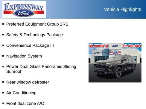 Used 2025 Chevrolet Equinox RS w/ Safety and Technology Package image 2