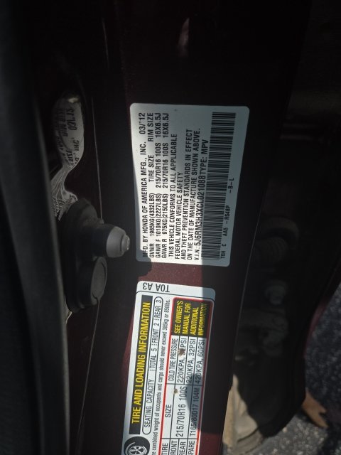 Used 2012 Honda CR-V LX image 12