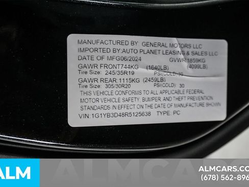 Used 2024 Chevrolet Corvette Stingray Preferred Conv w/ Battery Protection Package RWD image 45