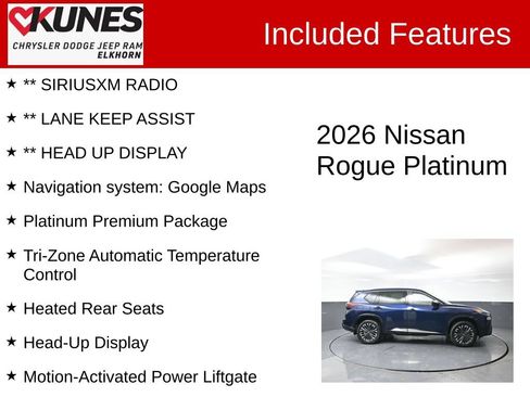 Used 2026 Nissan Rogue Platinum w/ Platinum Premium Package AWD/4WD image 3