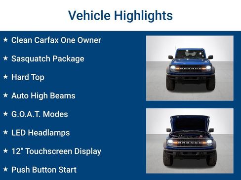 Used 2024 Ford Bronco Black Diamond w/ Sasquatch Package AWD/4WD image 3