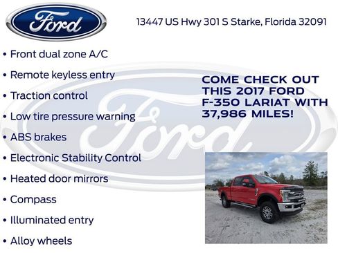 Used 2017 Ford F350 Lariat w/ Lariat Ultimate Package image 5