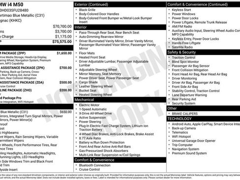 Used 2025 BMW i4 M50 w/ Premium Package image 5