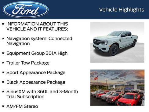 New 2026 Ford Ranger XLT w/ Equipment Group 301A High AWD/4WD image 4