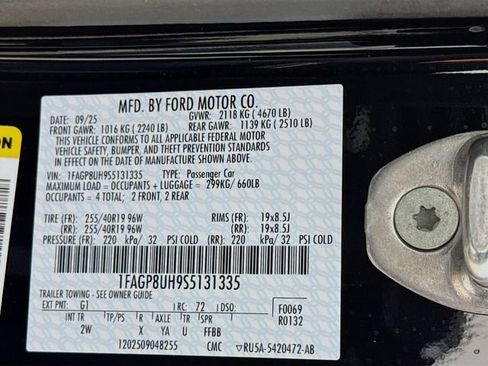 New 2025 Ford Mustang Convertible w/ Mustang Nite Pony Package image 30