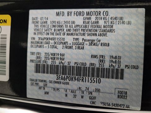 Used 2015 Ford Fusion Titanium image 33