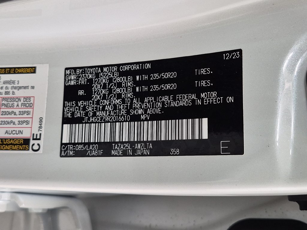 Certified 2024 Lexus NX 350 AWD w/ Vision Package image 36