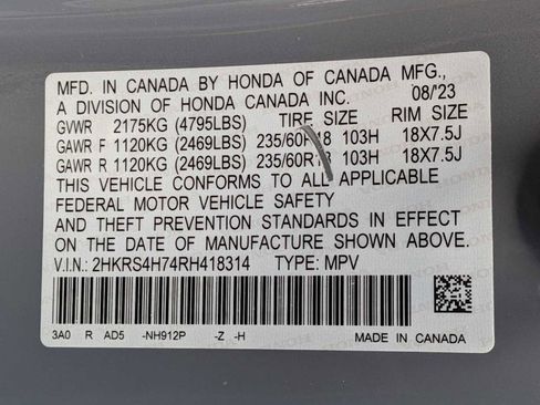 Certified 2024 Honda CR-V EX-L image 34