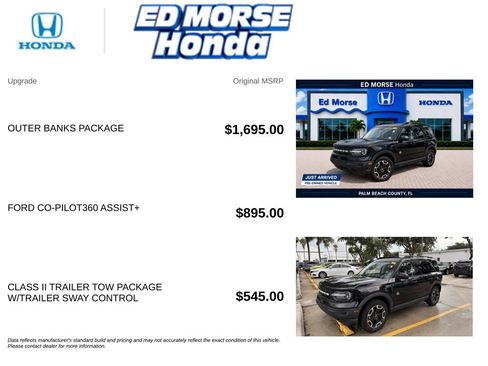 Used 2021 Ford Bronco Sport Outer Banks w/ Outer Banks Package AWD/4WD image 8