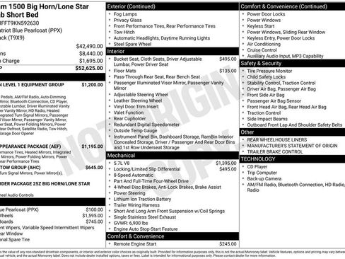 Used 2019 RAM 1500 Big Horn image 1