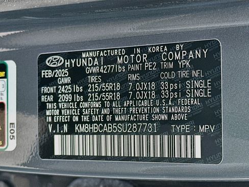 Used 2025 Hyundai Kona SEL AWD/4WD image 12