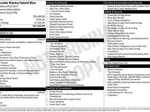 New 2026 Hyundai Elantra Hybrid FWD image 20
