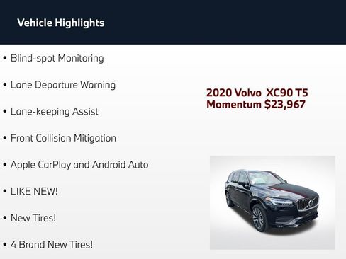 Used 2020 Volvo XC90 T5 Momentum w/ Protection Package Premier FWD image 4