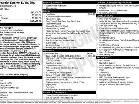 Used 2025 Chevrolet Equinox EV RS AWD/4WD image 2