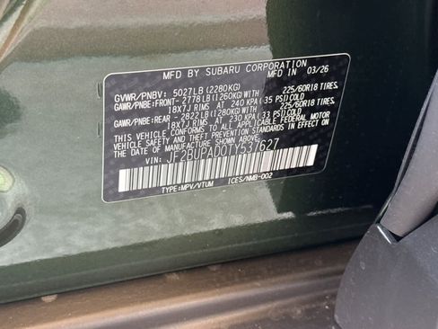 New 2026 Subaru Outback Premium AWD/4WD image 33