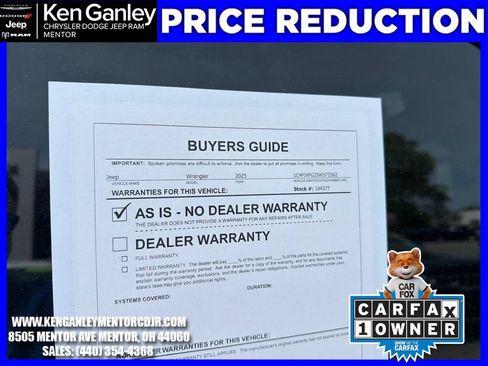 Certified 2025 Jeep Wrangler Unlimited Rubicon w/ Convenience Group AWD/4WD image 26