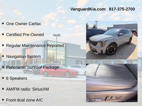 Certified 2025 Kia Sorento S w/ Panoramic Sunroof Package FWD image 6