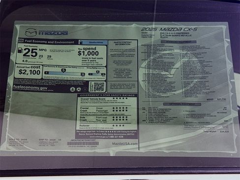 New 2025 MAZDA CX-5 AWD 2.5 S image 20