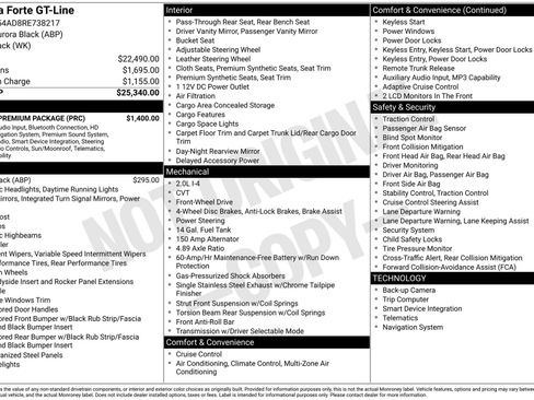 Used 2024 Kia Forte GT-Line w/ GT-Line Premium Package FWD image 3