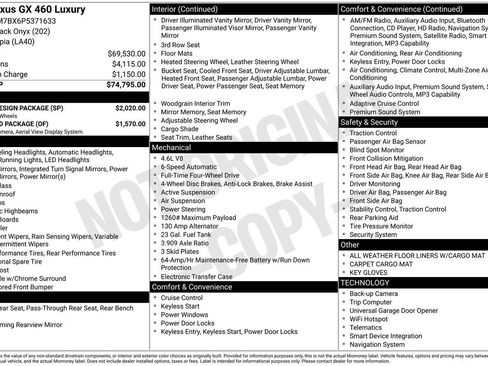 Used 2023 Lexus GX 460 Luxury w/ Sport Design Package image 26