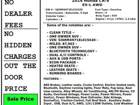 Used 2014 Honda CR-V EX-L image 27