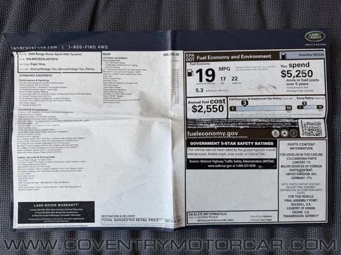 Used 2020 Land Rover Range Rover Sport HSE Dynamic image 19