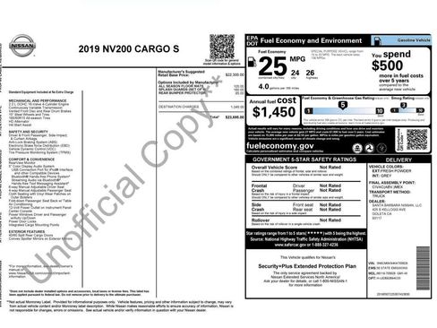 Used 2019 Nissan NV200 S FWD image 10