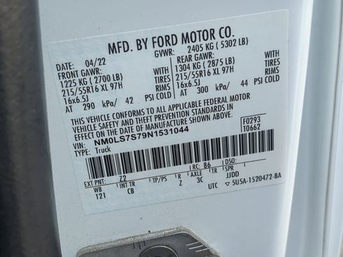 Used 2022 Ford Transit Connect XL w/ CNG/LPG Engine Prep Package image 35