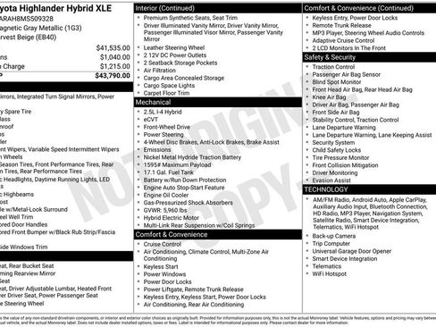 Used 2021 Toyota Highlander XLE image 5