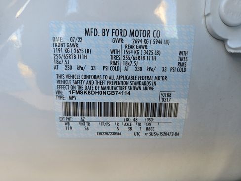 Certified 2022 Ford Explorer XLT w/ Equipment Group 202A image 28