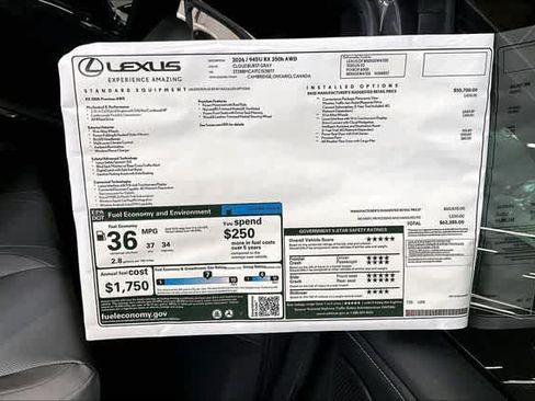 New 2026 Lexus RX 350h w/ Convenience Package AWD/4WD image 14