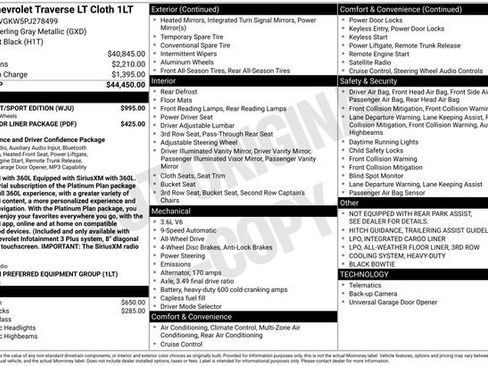 Used 2023 Chevrolet Traverse LT w/ Midnight/Sport Edition AWD/4WD image 2
