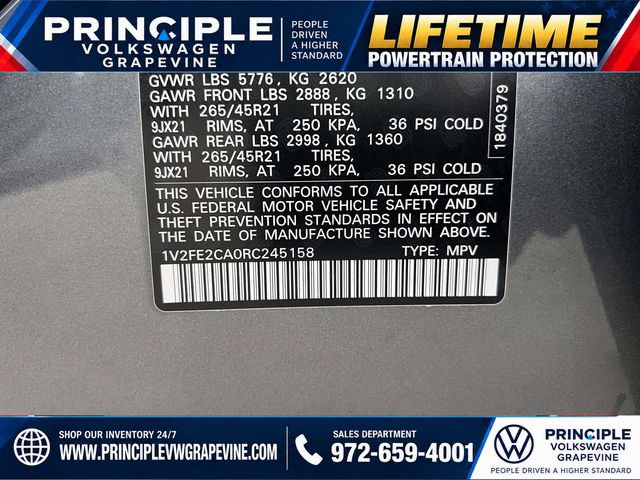 Used 2024 Volkswagen Atlas Cross Sport SEL Premium R-Line AWD/4WD image 28