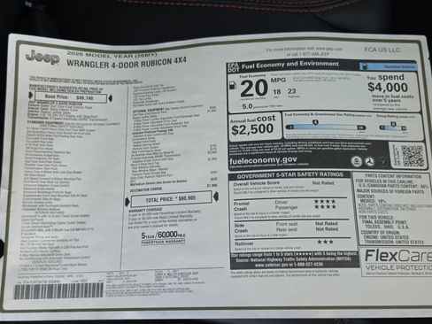 New 2026 Jeep Wrangler Unlimited Rubicon AWD/4WD image 37