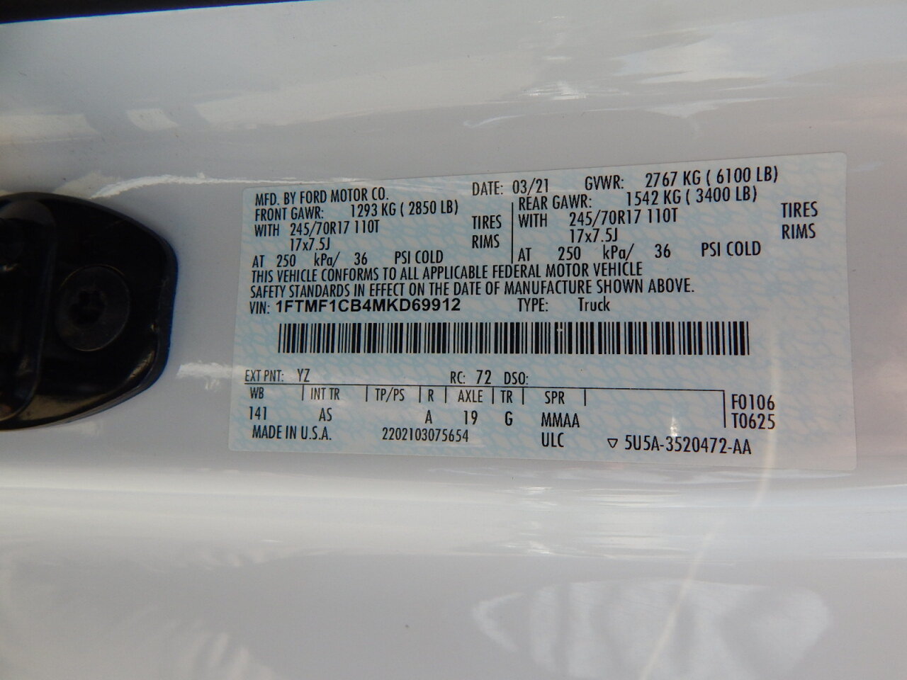 Used 2021 Ford F150 XL w/ Equipment Group 101A High RWD image 29