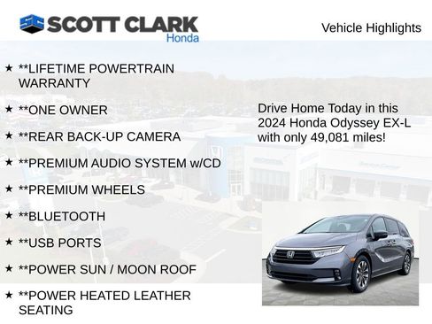 Used 2024 Honda Odyssey EX-L image 11