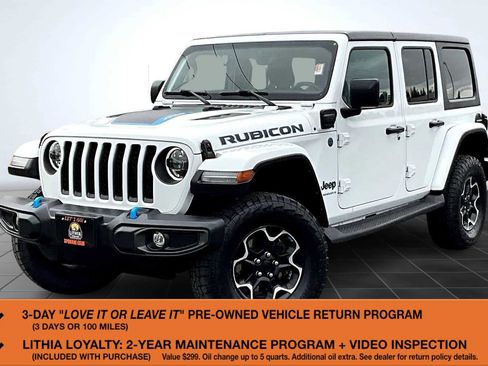 Used 2023 Jeep Wrangler Unlimited Rubicon 4xe w/ Cold Weather Group AWD/4WD image 1
