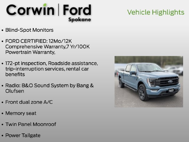 Used 2023 Ford F150 Lariat w/ Equipment Group 502A High AWD/4WD image 7