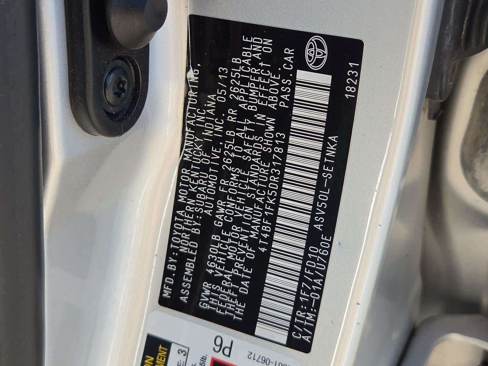 Used 2013 Toyota Camry LE FWD image 32