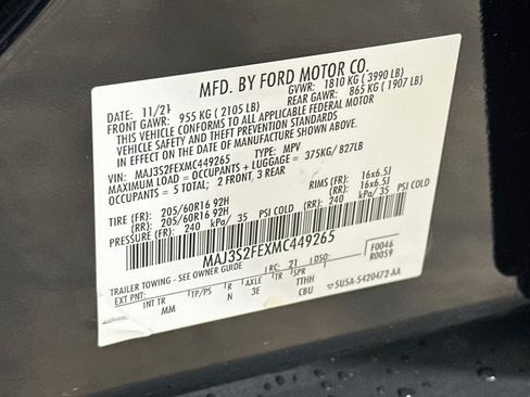 Used 2021 Ford EcoSport S FWD image 12